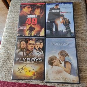 $20.00 FOUR, VARIETY OF DVD MOVIES.